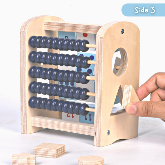 4 in 1 Mini Colorful Birchwood Abacus - Image 6