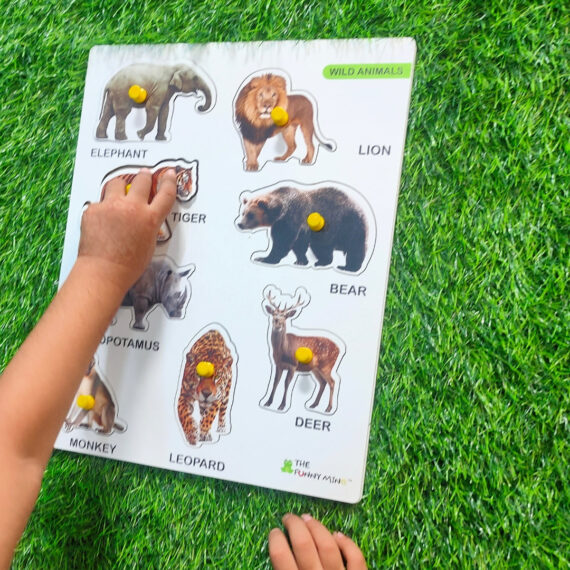 Wild Jungle Animals Wooden Puzzle - Image 3