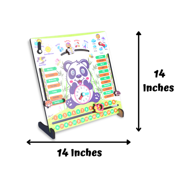 Panda Teaching Clock and Calendar - Image 9