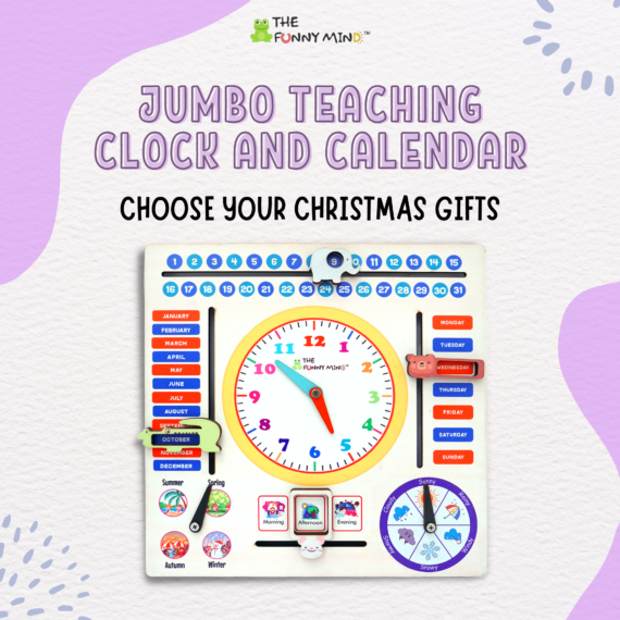 Jumbo Teaching Clock and Calendar - Image 4