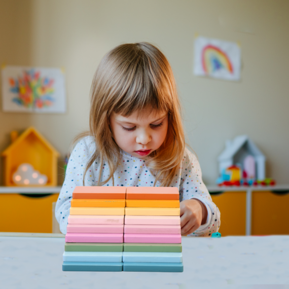 Set of 9 Rectangular Rainbow Stacker - Image 5