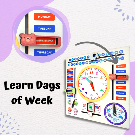 Jumbo Teaching Clock and Calendar - Image 8