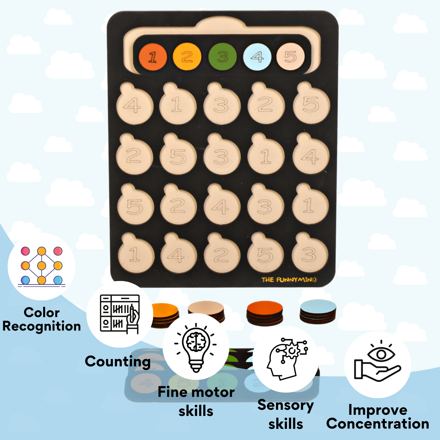 Number and Color Wooden Puzzle - Image 8