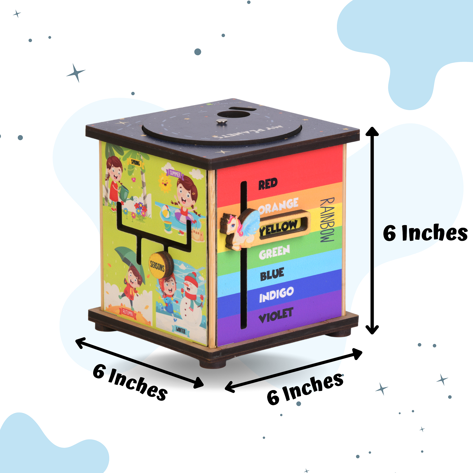 6" Galaxy Activity Busy Cube - Image 4