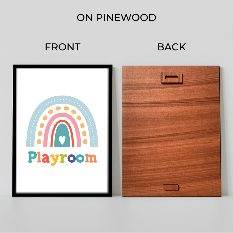 Playroom Colorful Wood Print Nursery Wall Art - Image 9