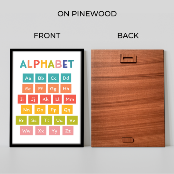 Alphabet Colorful Wood Print Nursery Wall Art - Image 9