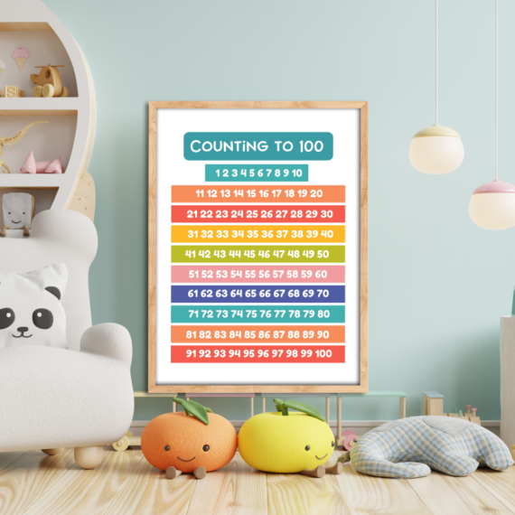 Counting Wood Print Nursery Wall Art - Image 5
