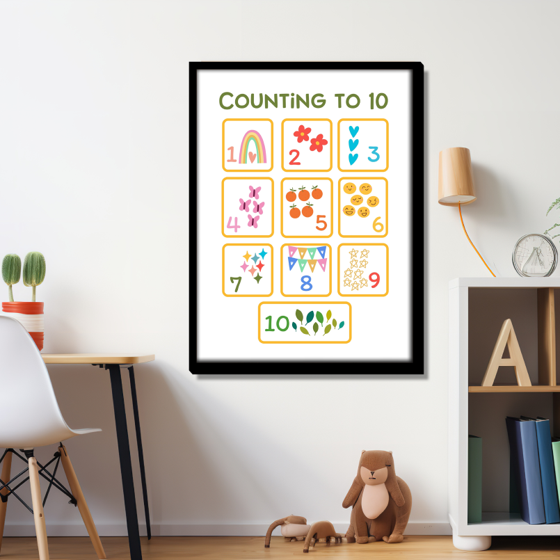 Counting To 10 Wood Print Nursery Wall Art - Image 11