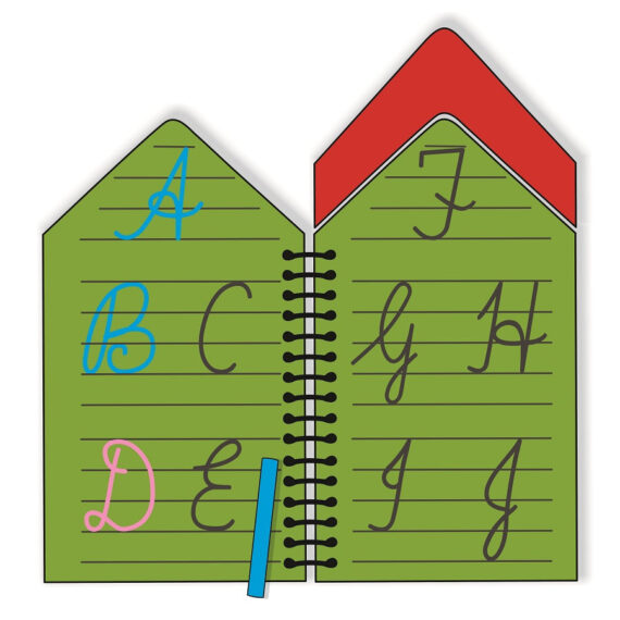 English Capital Cursive Alphabets Chalk Book - Image 2