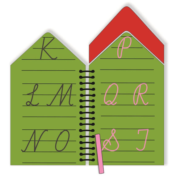 English Capital Cursive Alphabets Chalk Book - Image 3