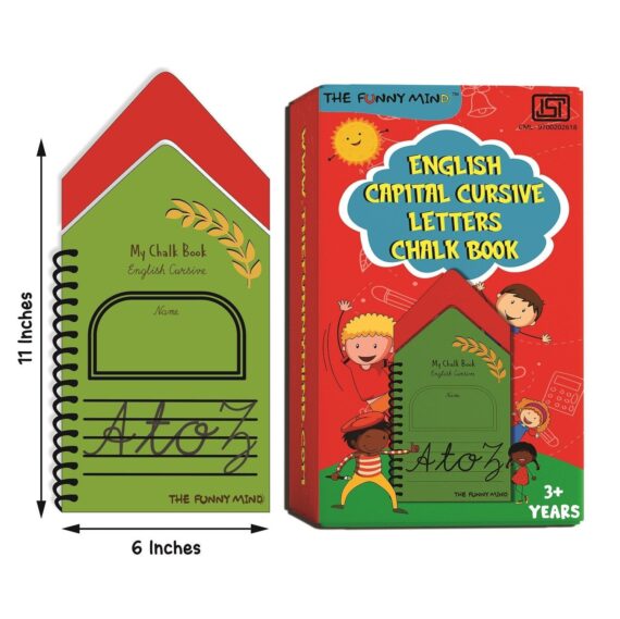 English Capital Cursive Alphabets Chalk Book - Image 4