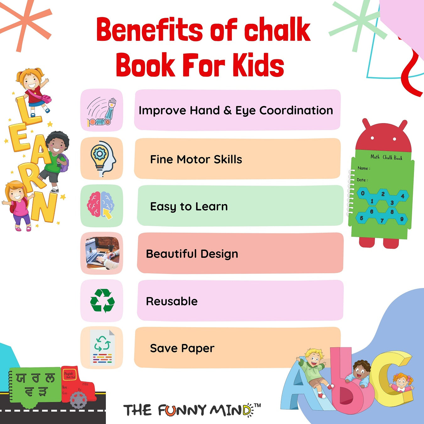English Small Alphabets Chalk Book - Image 5