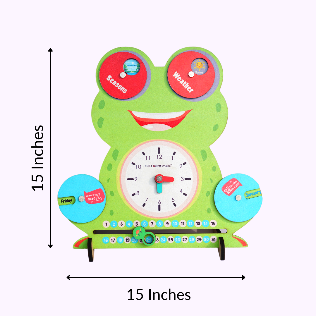 Smiley Teaching Clock and Calendar - Image 2