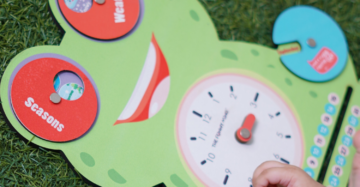 Smiley Teaching Clock and Calendar