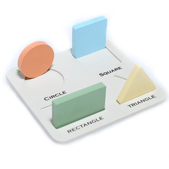 Geometric Shape Sorter Wooden Puzzle - Image 5