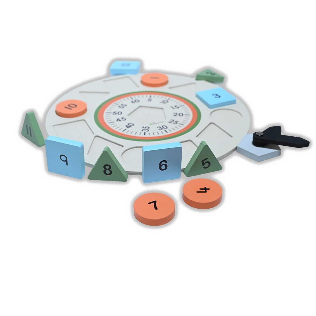 Color & Shape Sorting Teaching Clock - Image 4
