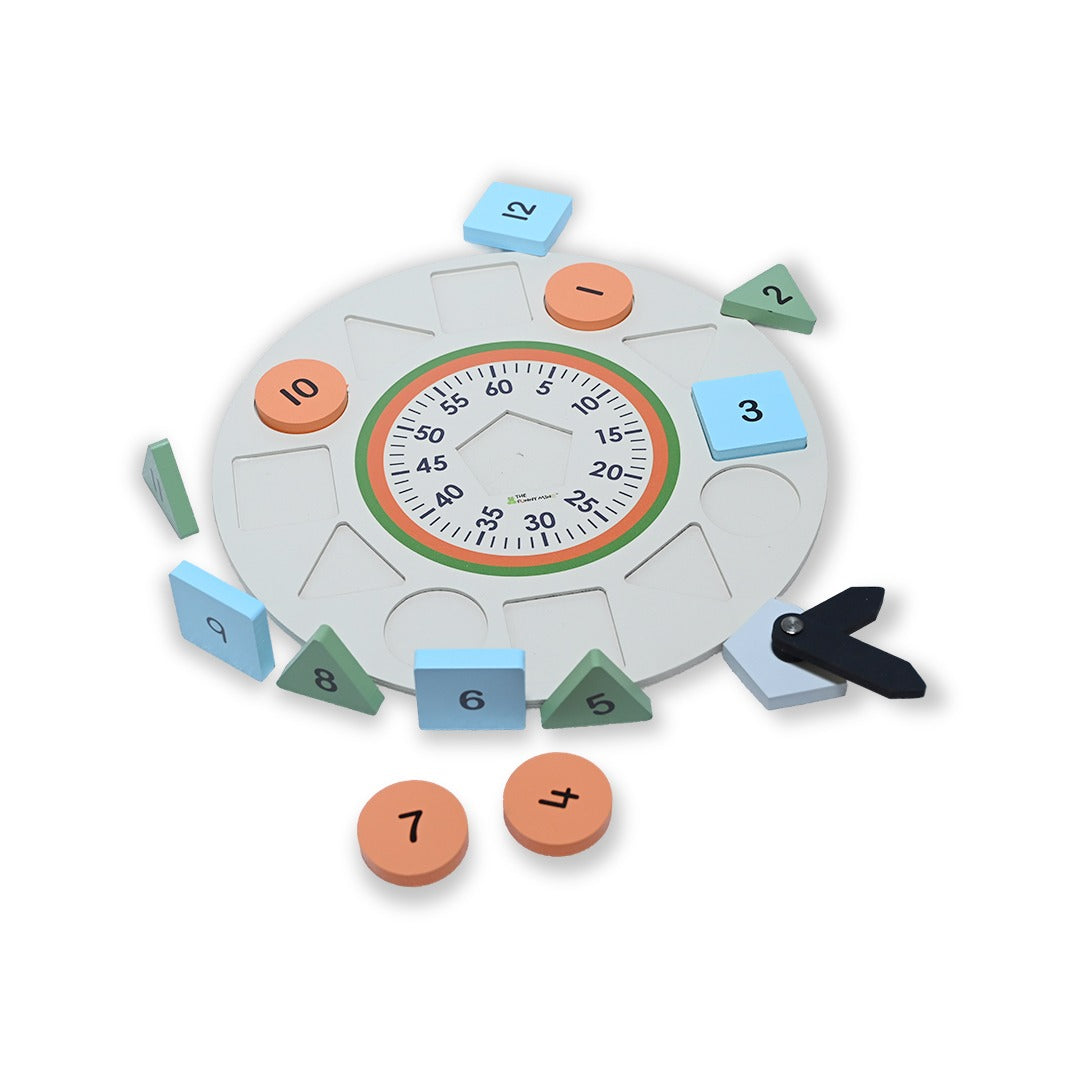 Color & Shape Sorting Teaching Clock - Image 5